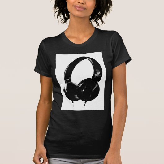 Pop Art Headphone T-shirt (Voorkant)