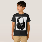 Pop Art Headphone T-shirt (Voorkant volledig)