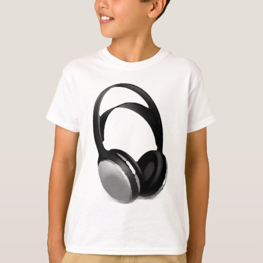 Pop Art Headphone T-shirt (Voorkant)