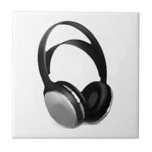 Pop Art Headphone Tegeltje