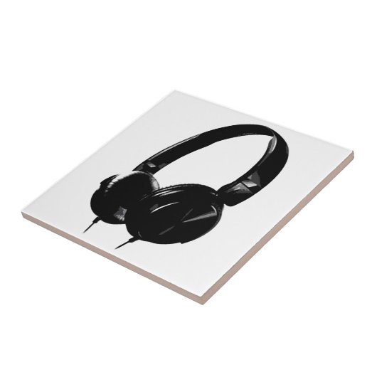 Pop Art Headphone Tegeltje (Zijkant)