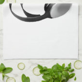 Pop Art Headphone Theedoek (Gevouwen)