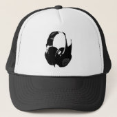 Pop Art Headphone Trucker Pet (Voorkant)