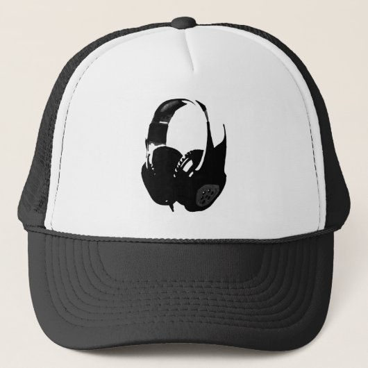 Pop Art Headphone Trucker Pet (Voorkant)