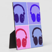 Pop Art Headphones Fotoplaat (Zijkant)