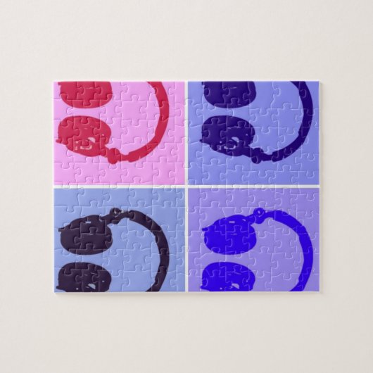 Pop Art Headphones Legpuzzel (Horizontaal)