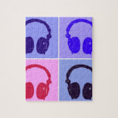 Pop Art Headphones Legpuzzel (Verticaal)