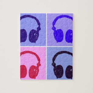 Pop Art Headphones Legpuzzel
