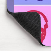 Pop Art Headphones Muismat (Hoek)