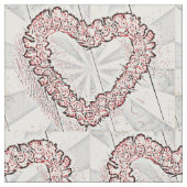 Pop Art Heart Wreath Stof (Close Up)