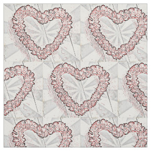 Pop Art Heart Wreath Stof