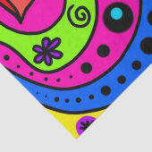 pop Art Hearts tissue papier (Detail)