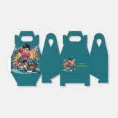 Pop Art Hockey Speler Verjaardag Bash Bedankdoosjes (Uitgevouwen)