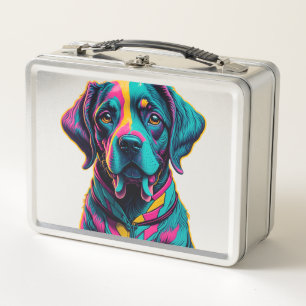 Pop Art-hond om lol en kleur toe te voegen aan je