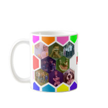 Pop Art Honeycomb Familie Fotocollage Custom