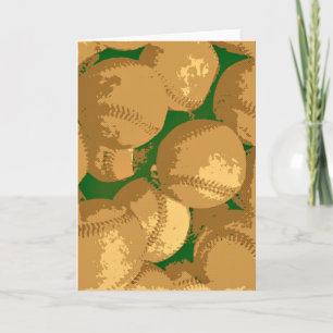 Pop Art Honkbal Kaart