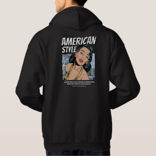 Pop Art Hoodie met Classic American Design
