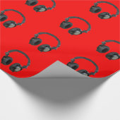 Pop Art Hoofdtelefoon Cadeaupapier (Hoek)