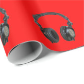 Pop Art Hoofdtelefoon Cadeaupapier (Rol Hoek)