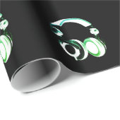 Pop Art Hoofdtelefoon Kerst Cadeaupapier (Rol Hoek)