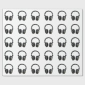 Pop Art Hoofdtelefoon Kerst Wrapping Papier (Vlak)