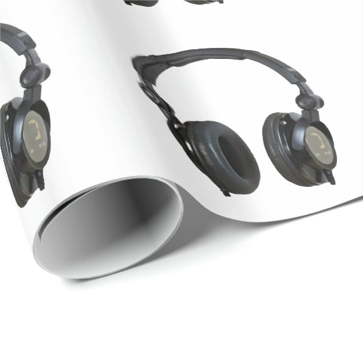 Pop Art Hoofdtelefoon Kerst Wrapping Papier (Rol Hoek)