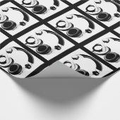 Pop Art Hoofdtelefoon Kerst Wrapping Papier (Hoek)