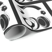 Pop Art Hoofdtelefoon Kerst Wrapping Papier (Rol Hoek)