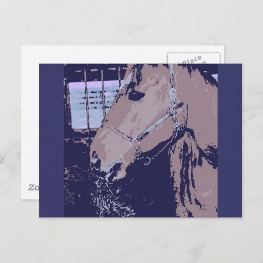 Pop Art Horse Briefkaart (Voorkant / Achterkant)