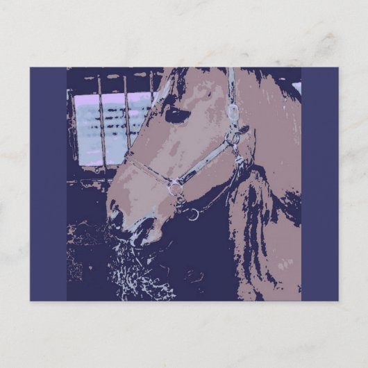 Pop Art Horse Briefkaart (Voorkant)