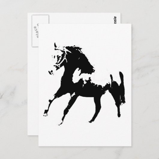 Pop Art Horse Briefkaart (Voorkant / Achterkant)