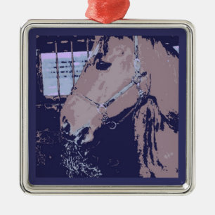 Pop Art Horse Metalen Ornament