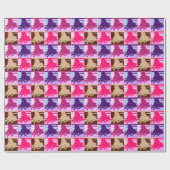 Pop Art Horses Cadeaupapier (Vlak)