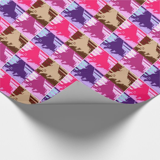 Pop Art Horses Cadeaupapier (Hoek)