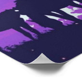 Pop Art Horses & Sunset Artwork Poster (Hoek)