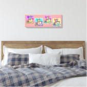 Pop Art HOT DOG Gallery Wrapped Canvas Afdruk (Insitu (Slaapkamer))