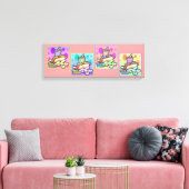 Pop Art HOT DOG Gallery Wrapped Canvas Afdruk (Insitu (Woonkamer))