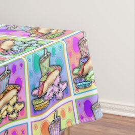 POP ART HOTDOGEN TAFELKLEED