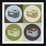 Pop Art HVAC Poster<br><div class="desc">Pop Art HVAC. Geniet van dit leuke ontwerp met je hobby,  beroep of obsessie voor geweldige t-shirts,  stickers en nog veel meer. Ze maken ook geweldige cadeautjes!</div>