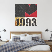 Pop Art - I heart 1993 - Ingewikkeld Canvas Afdruk (Insitu (Slaapkamer))