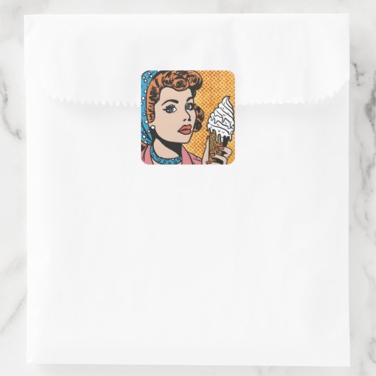  Pop Art Ice Cream Stickers (Tas)