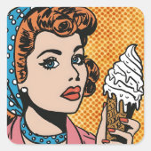  Pop Art Ice Cream Stickers (Voorkant)