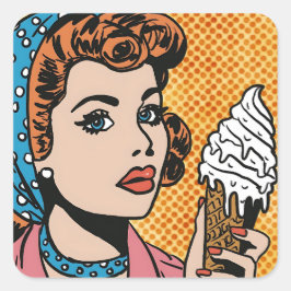  Pop Art Ice Cream Stickers
