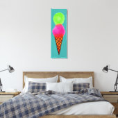 Pop art-ijs canvas afdruk (Insitu (Slaapkamer))