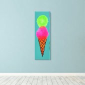 Pop art-ijs canvas afdruk (Insitu (Houten vloer))