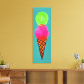 Pop art-ijs canvas afdruk (Insitu (Woonkamer))