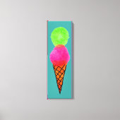 Pop art-ijs canvas afdruk (Voorkant)