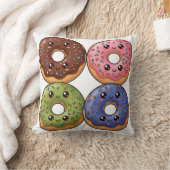 Pop Art Ijsdonuts Kawaii Kussen Kussenhoes (Deken)