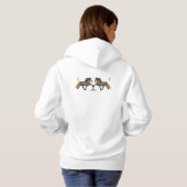 Pop Art IJslands Paard Hoodie (Achterkant volledig)