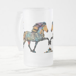 Pop Art IJslands Paard Matglas Bierpul
